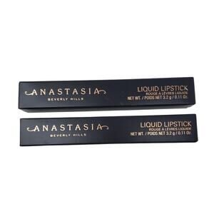 Anastasia Beverly Hills Liquid Lipstick Poet Dusty Mauve Matte Set of 2 New